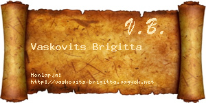 Vaskovits Brigitta névjegykártya