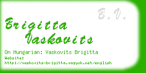 brigitta vaskovits business card